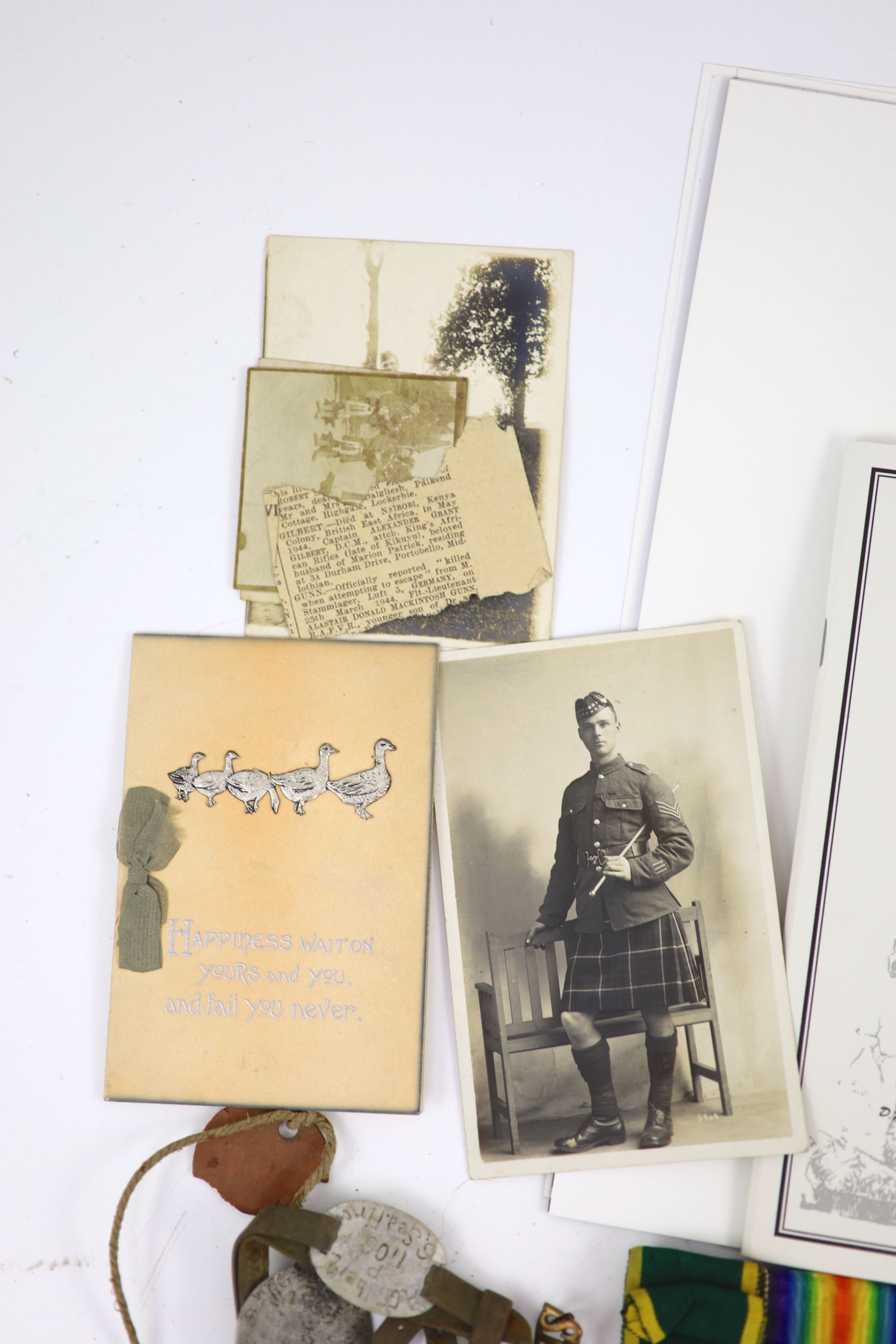 A Great War D.C.M. group of five awarded to Captain Alexander Grant Gilbert, Seaforth Highlanders/Kings African Rifle Corps